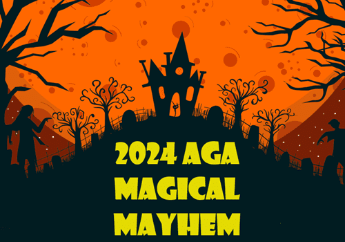 A picture of the 2 0 2 4 aga magical mayhem.